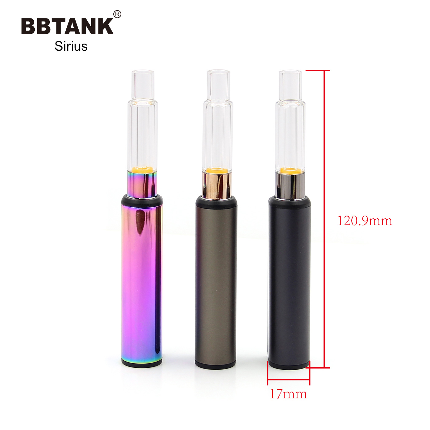 Картридж Живой смолы Vape тележки 0,8 мл Золотой бак толстое масло керамическая катушка пустой распылитель
