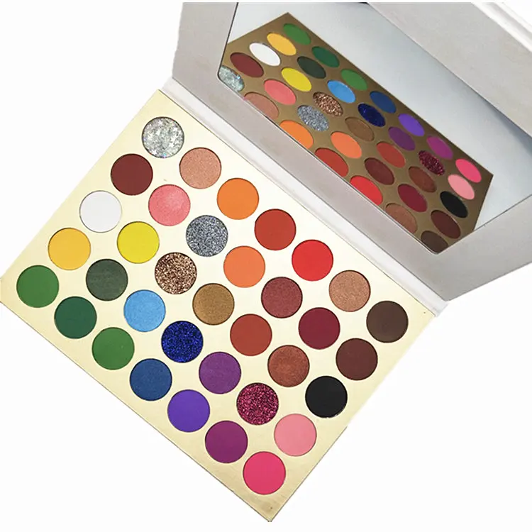35 Colors Customized Logo Hot And Waterproof Pigmented Vegan Eyeshadow Palette