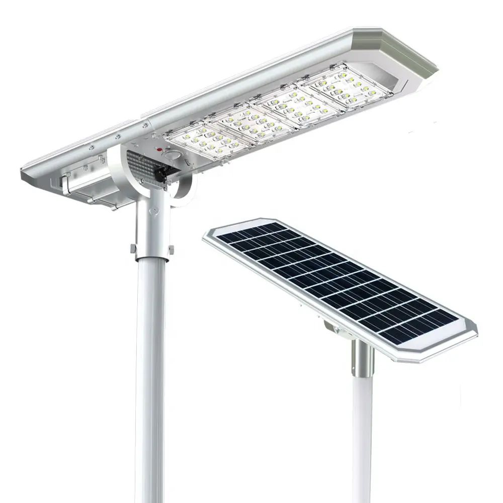 newest product led solar street light with outdoor cctv camera with timer function