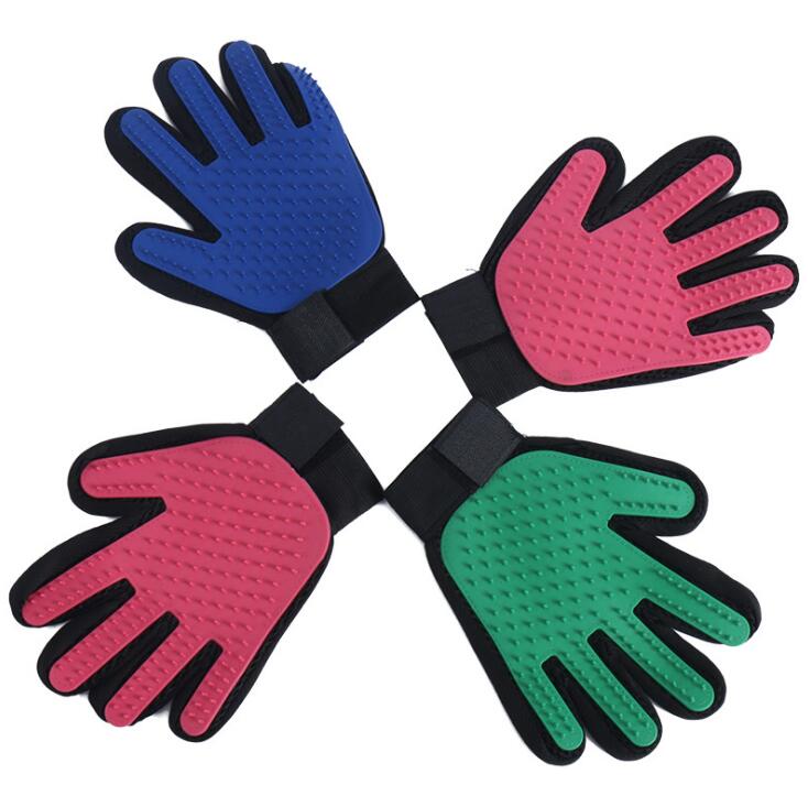 Perfect Enhanced Five Finger Pet Grooming Glove for Dog Cat with Long Short Fur
