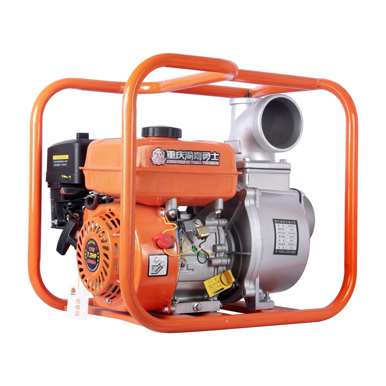 Новый тип 6.5hp 4 дюйма Стартер бензиновый водяной насос для полива и орошения