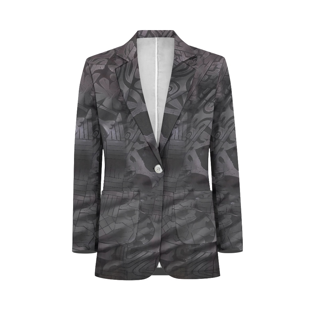 Factory Outlet Promotional Polynesian Elei Tribal Design Custom Big Size 3XL Fashion Trendy Casual Suit Jacket For Women Blazers