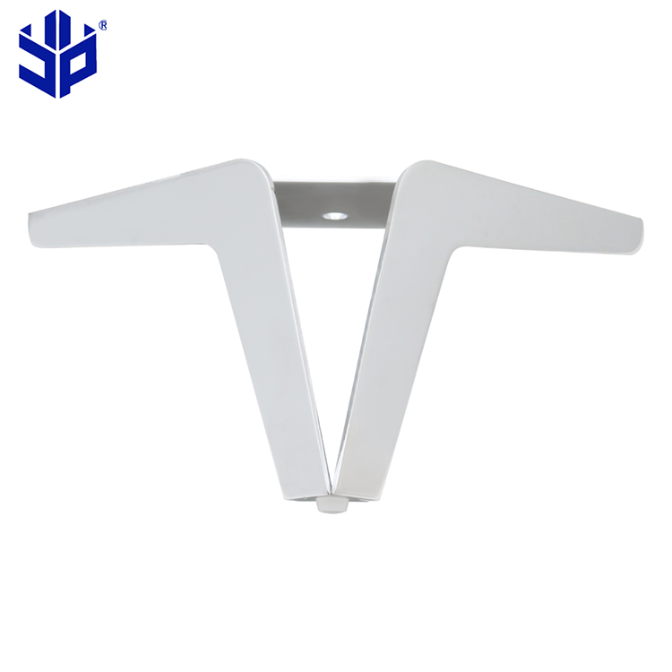 Modern furniture legs accessories customized chrome with polishing metal sofa legs triangle cabinet feet