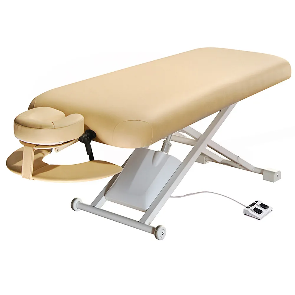 Luxury Full Body Facial Massage Bed Power Lift Massage Table with Roller Height Adjustable Spa Table Electric Massage Table