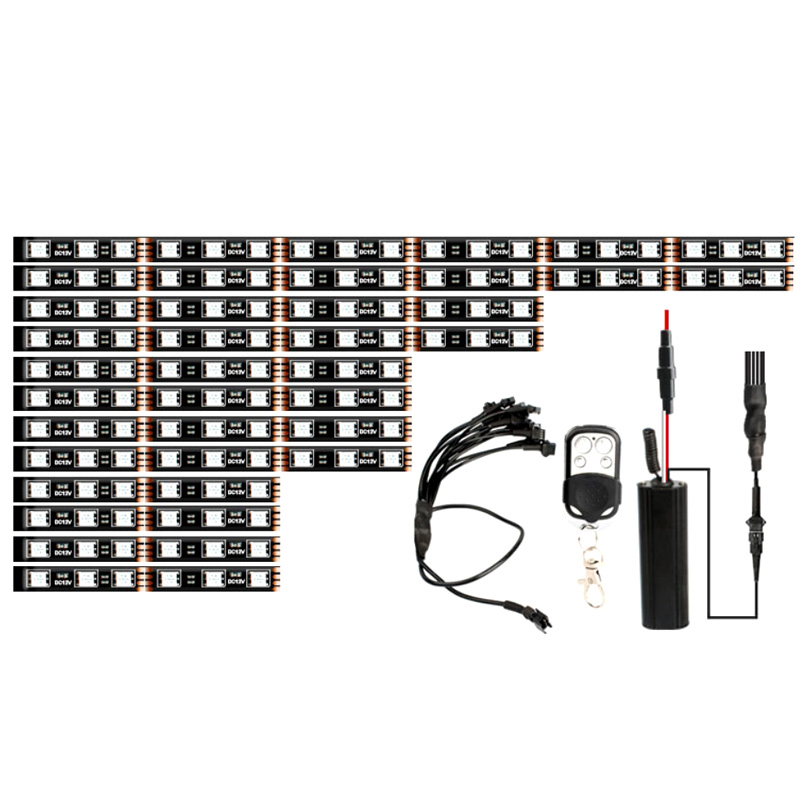 Горячая 12 шт 5050 RGB SMD гибкая полоса света мотоцикла декоративные огни для Harley