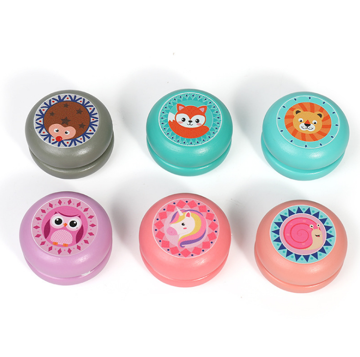 Wholesale Custom Logo and Colors Wooden Toys Gift Yoyo Classic Toys Yoyo Balls Children Creative for Kids