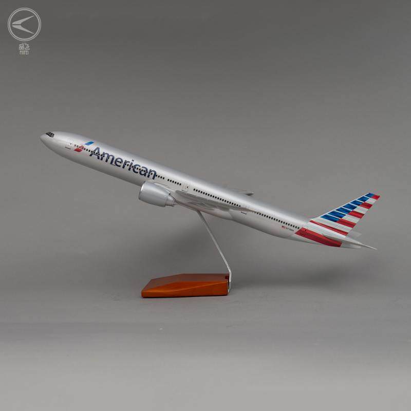 Boeing777-300ER Американский авиакомпаний модной коллекции модель самолета 47 см весы 1/157