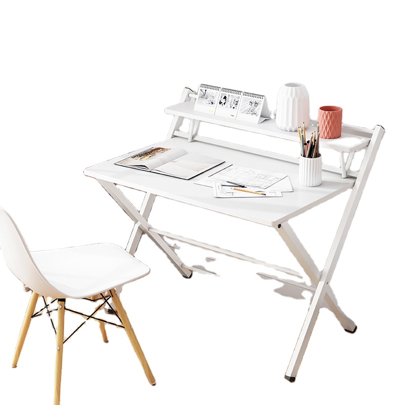 Simple computerportable folding small student study bedroom single bed writing desk