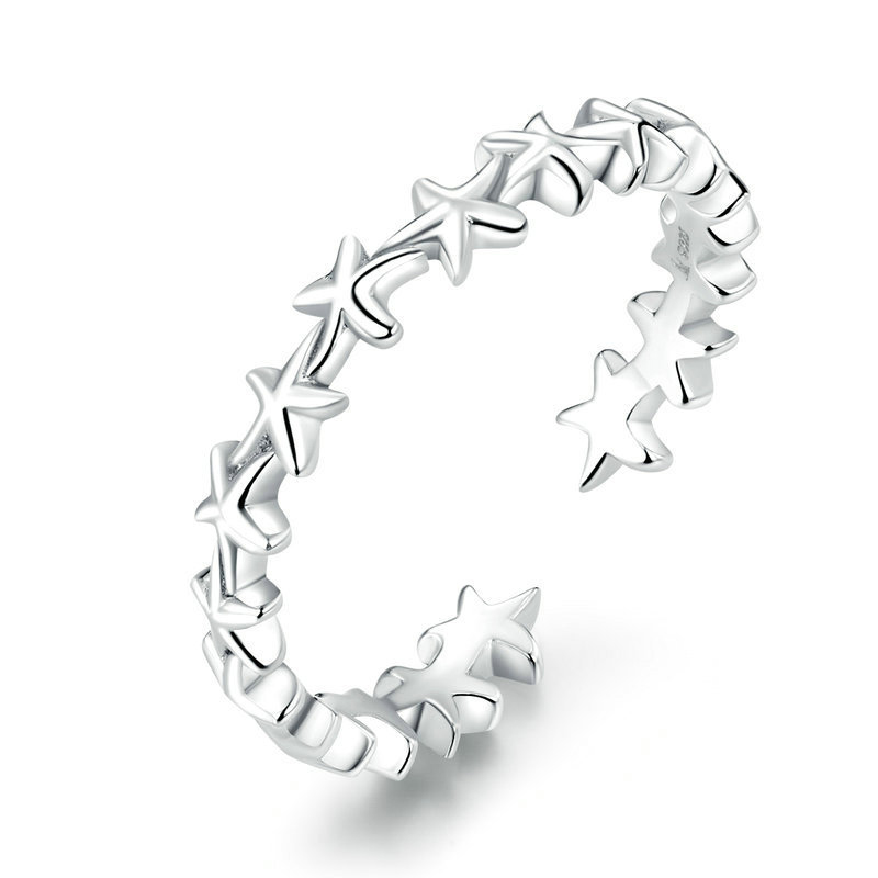 925 sterling silver ocean fashion jewelry starfish rings women