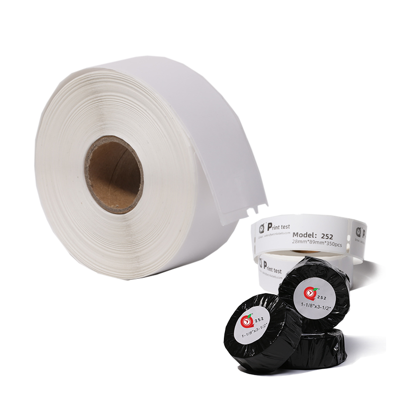 2024 Custom Dymo Printing Machine 30252 Timely Woven Size Clothing Labels & Waterproof Hanging Tag Packaging Paper Roll 350pcs