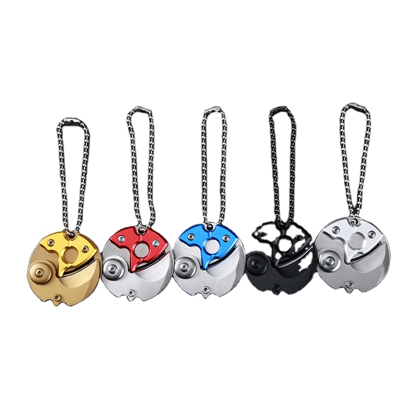 mini outdoor foldable coin knife multi portable key knife stainless steel fruit knife