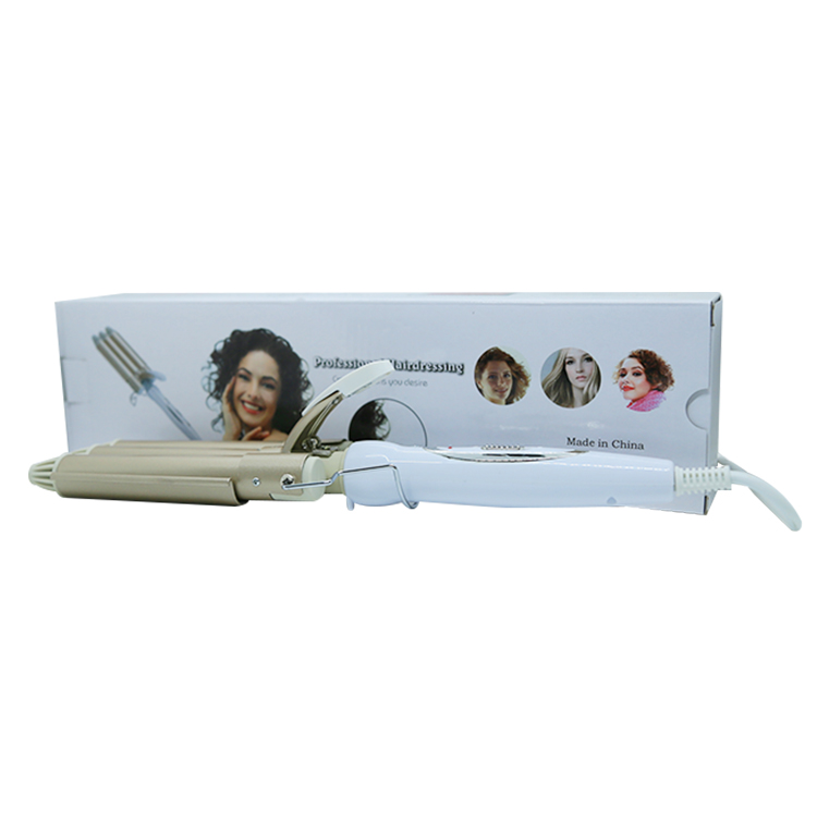 Amazon Top Selling Temperature Big Wave Auto Curling Iron Electrical Three Barrel Hair Curler