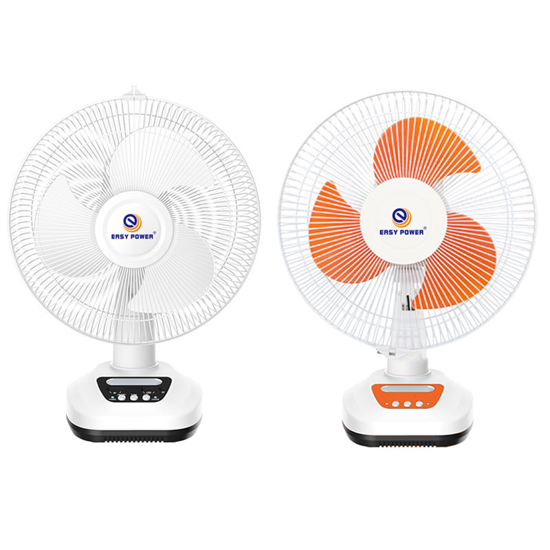 dc solar 12 inch table fan with light solar fan with panel and batter for