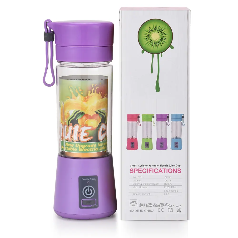 OEM Logo Portable Usb Rechargeable Electric Mini Juice Shake Blender travel blender Portable blender