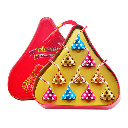 Chocolate boxes metal tin food grade EN approved BSCI factory cookie candy coffee biscuit Jerry tin heart shape tin boxes
