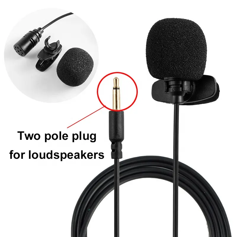 Wings 3.5mm Smartphone Karaoke Lavalier Microphone Mini Design Windproof Foam Teaching Speach Microphone