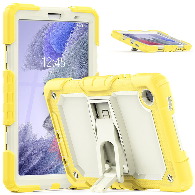 Newest style 2021 shock resistant tablet case for Samsung Galaxy Tab A7 Lite 8.7 T220 T225 rugged silicone folding stand covers