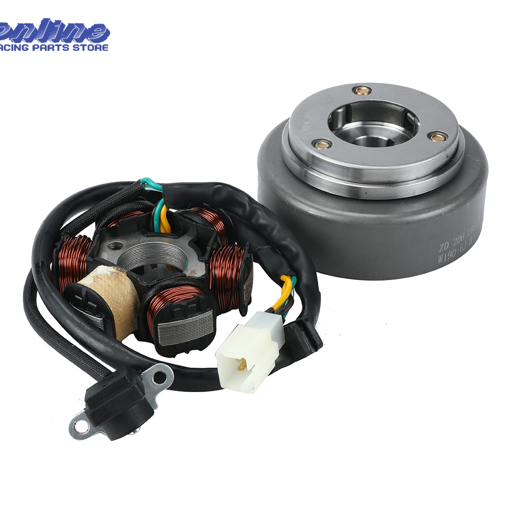 Магнитный статор зажигания мотоцикла, маховик для ZongShen 190cc Z190 W190 1P62YML-2, Электрический стартовый двигатель, внедорожный велосипед, вездеход
