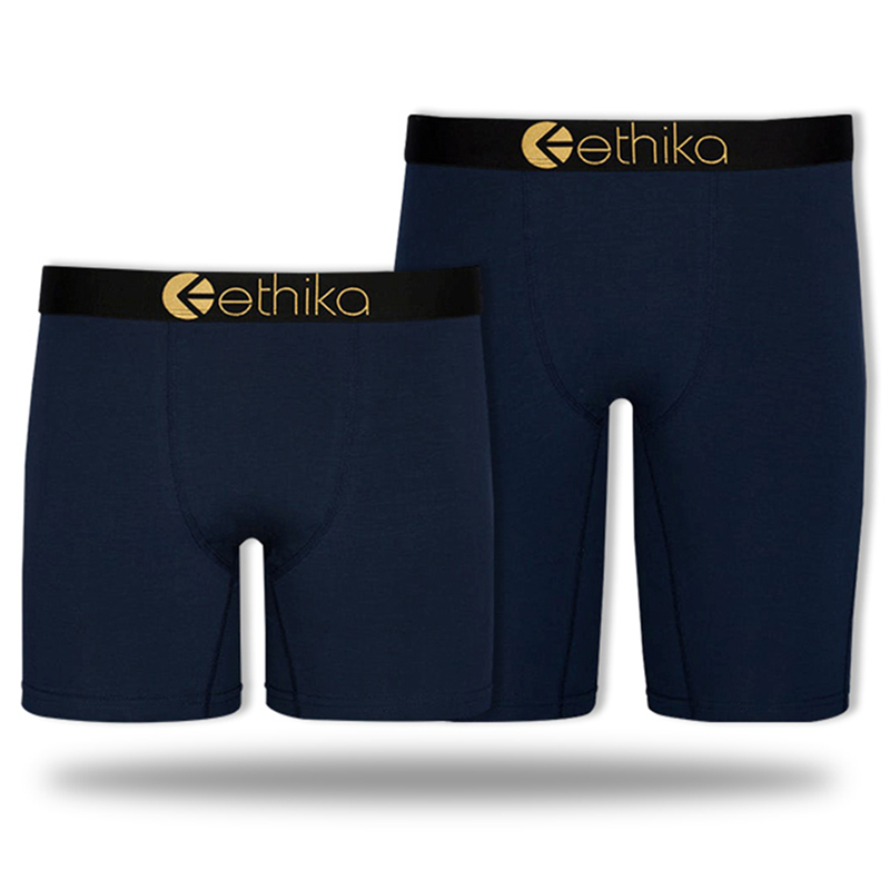 Изготовленный на заказ логотип ethika штапельного толстого хлопка боксеры шорты Мужское нижнее белье