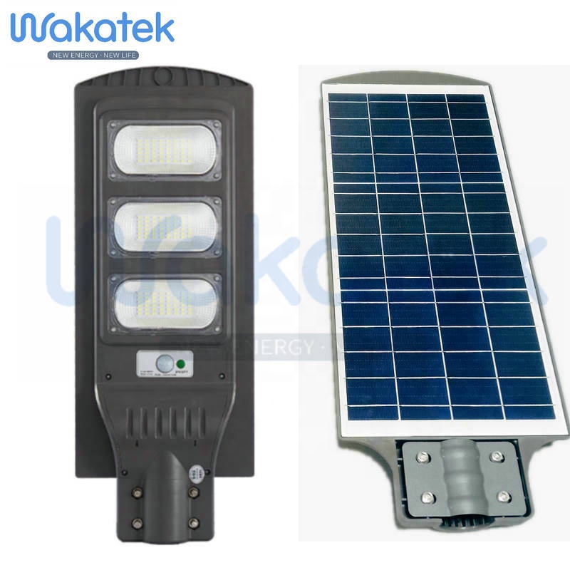 Светодиодный уличный фонарь на солнечной батарее Wakatek, 90 Вт, все в одном