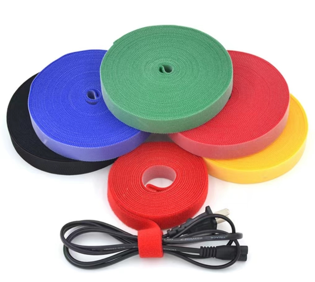 Reusable Cable Wire Management Velcroes Tape Cable Ties Cord Organizer Self Gripping Double Sided Hook And Loop Cable Strap