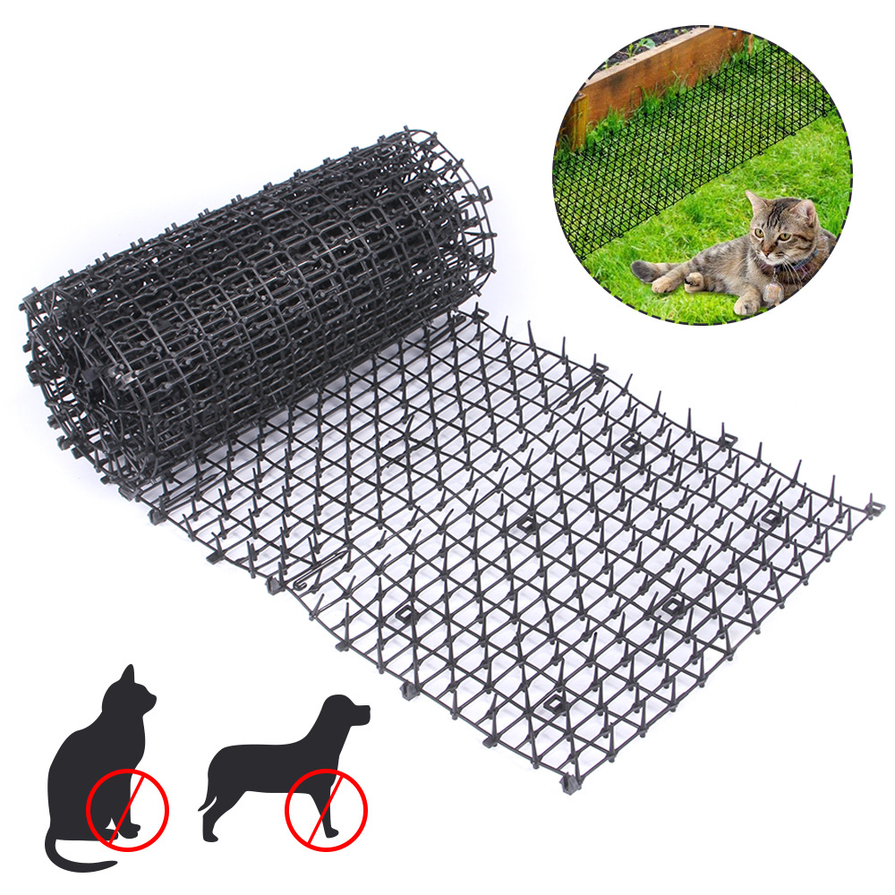 Wholesale prevent cats nets door drive mats for outdoor flowers and plants plastic thorn net for lawn training products for cats