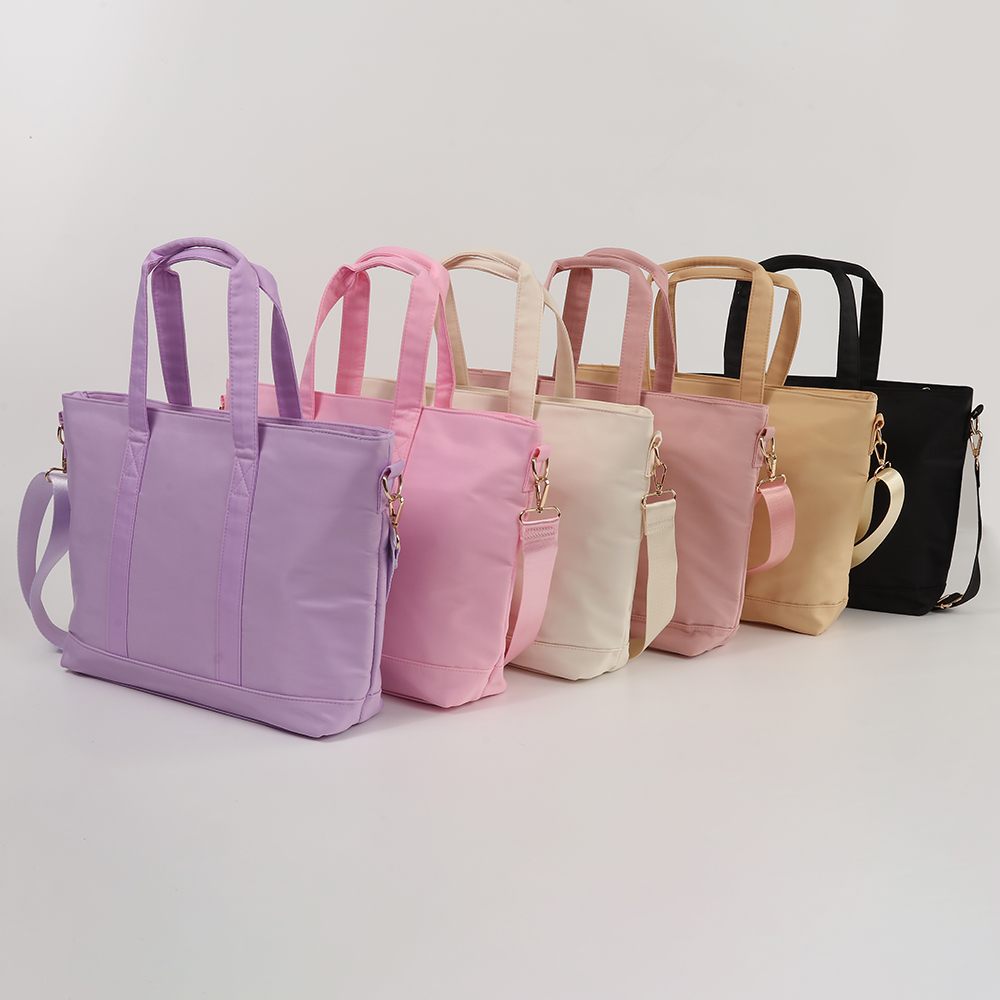 Large lady's nylon handbag Fashion Women Handbag shopping tote Waterproof Material Nylon Tote Bag