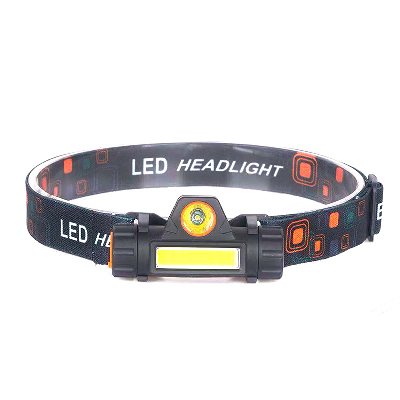 Lightweight 800Lm Double Source Headlamp Cob Led Mining Spot Rechargeable Headlamp For Motorcycle