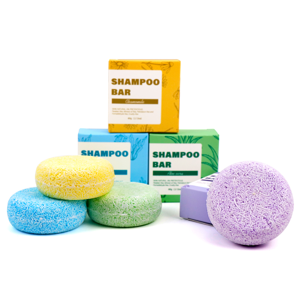 Эко-фирменная жестяная коробка, 4 различных ароматических эффекта, органический шампунь для твердого мыла, оптовая продажа