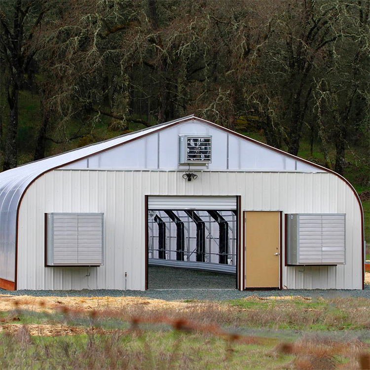 Single-Span greenhouses plastic film small gutter connected light deprivation blackout greenhouse