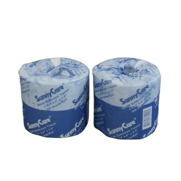 Recycled 2ply toilet tissue rolls