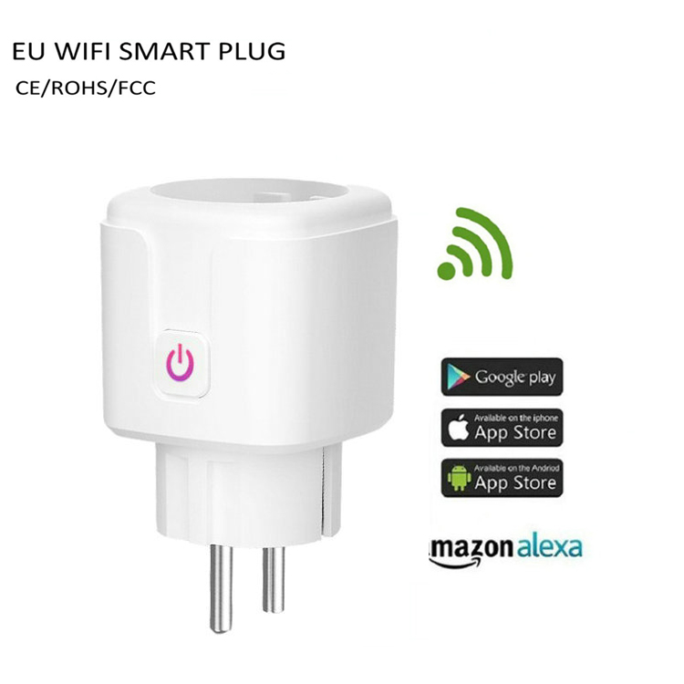 Смарт-розетка настенная с поддержкой Wi-Fi и мониторингом энергопотребления