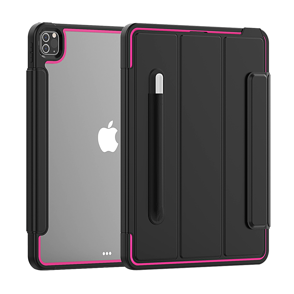 Умный чехол для iPad Pro, 12,9 дюйма, 2018/2020 дюйма, Автоматический будильник/сон, складной магнитный чехол для планшета, держатель для карандашей, прозрачная акриловая пластина