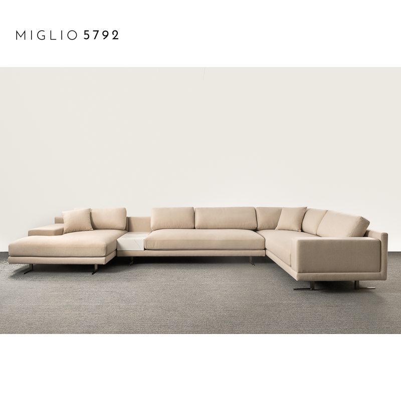 Modern Design Fabric Sectional Sofa, Luxury Furniture, Contemporary Couch, Living Room Furniture