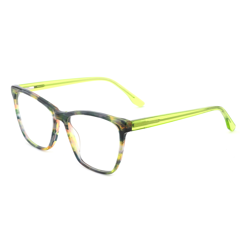 YC OPTICAL 2021 high quality fashion clear spectacle frames CE certification transparent acetetae unisex eyeglasses frames