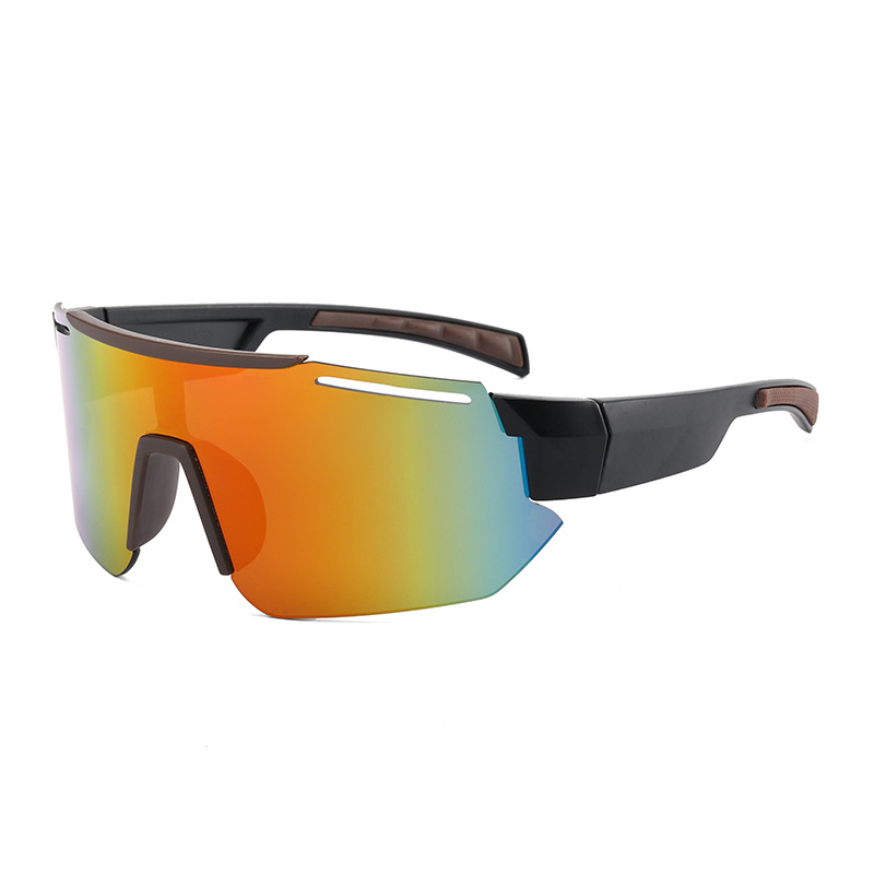 Euromonk Trendy Fashion Sports Eyewear Rimless Polarized Mirror Sunglasses Shades for Men Women