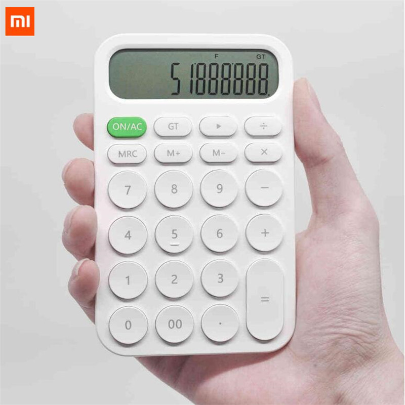 Xiaomi MIIIW 12 цифр электронный Калькулятор простой дизайн светодиодный дисплей расчет инструмент для офисной работы студент