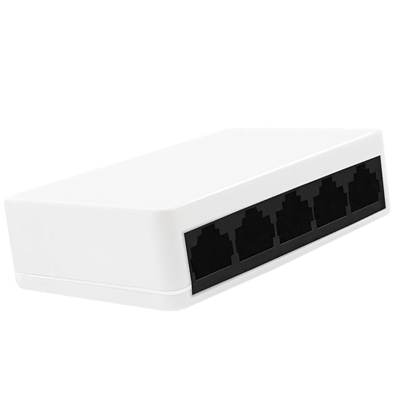 D Link Mini Design Plastic Case 5VDC Fast Desktop 5 Port 10/100Mbps Ethernet Network Unmanaged Switch