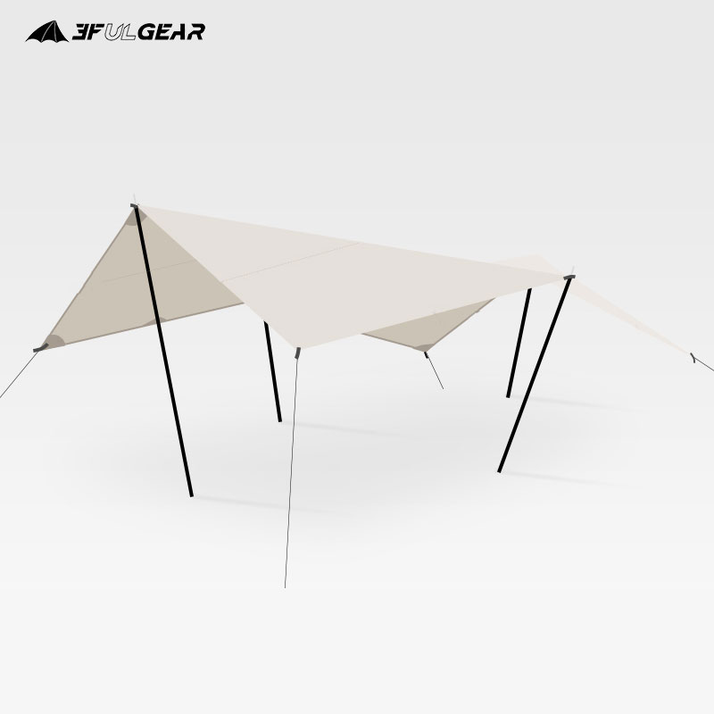 3F outdoor canopy oversized UV-proof waterproof thickened Oxford cloth picnic camping canopy sunshade