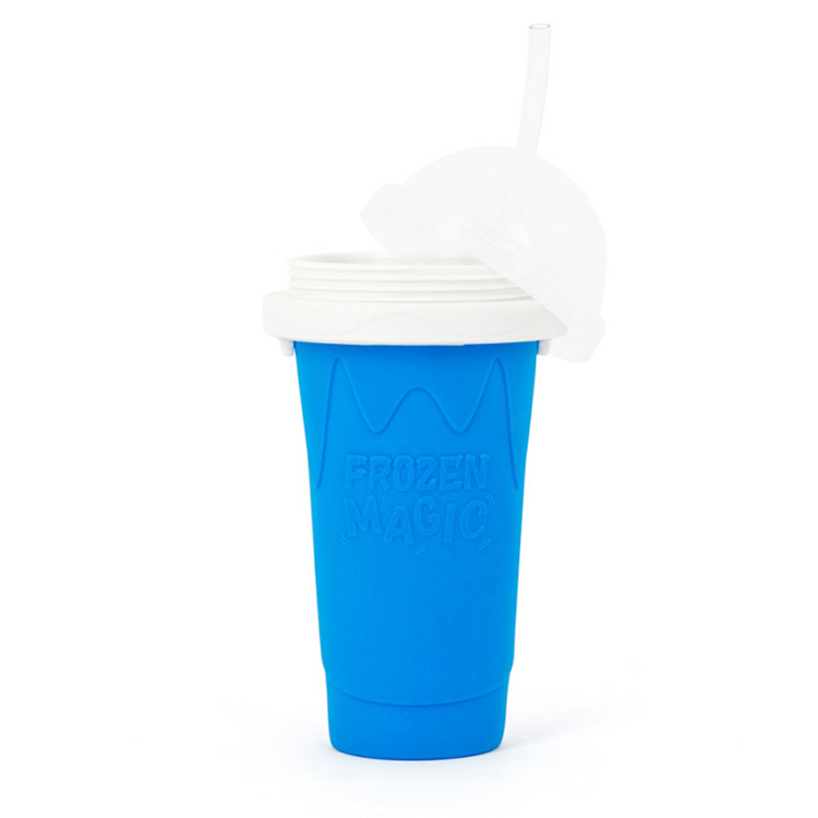 Summer Cooler Freeze Drinks Cup Hot Making Cup Homemade Pinch Into Magic Bottle Squeeze Quick Frozen Slushy Ice For Kids