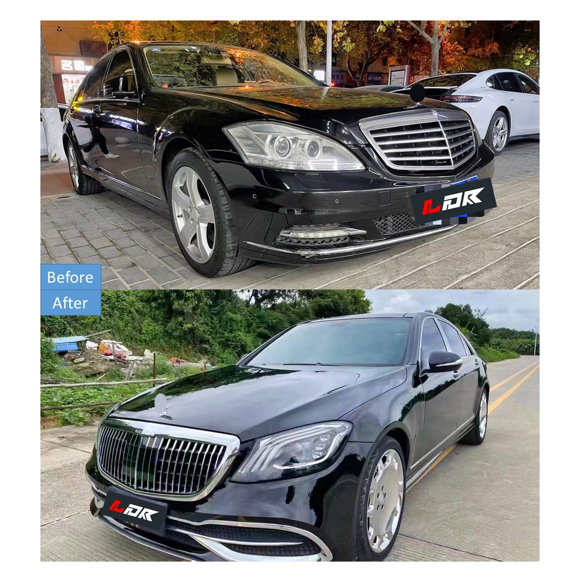 Хорошее качество наборов для W221 2006-2013 изменить на May bach W222 2017-2020 стиль