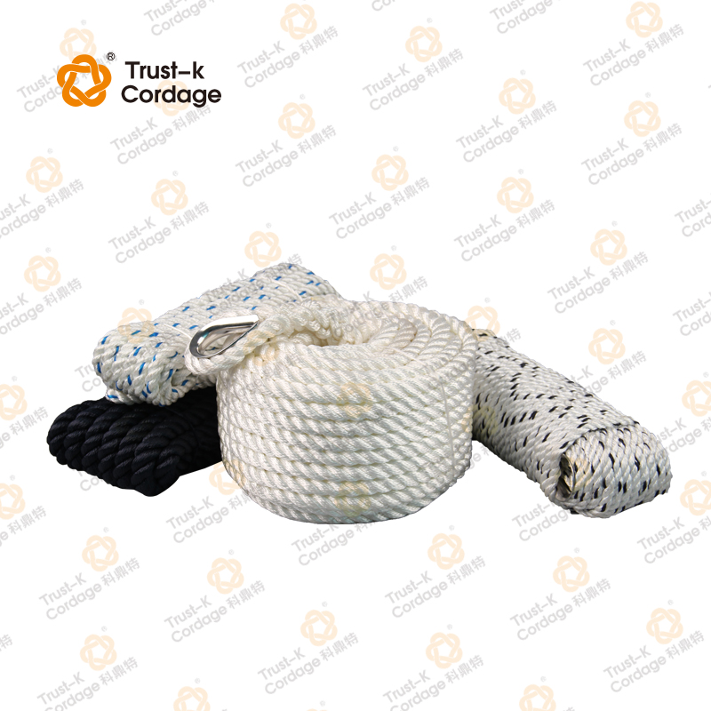 polyester 3 strand twisted rope