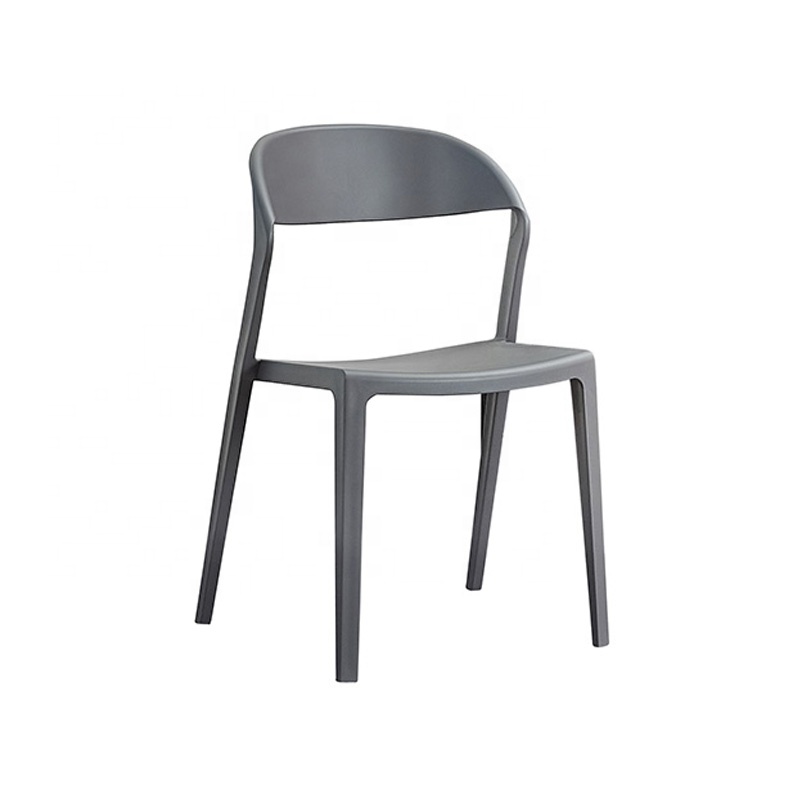 Outdoor Garden Stackable Minimalist Multi-color Selection Polypropylene Plastic Garden Chair