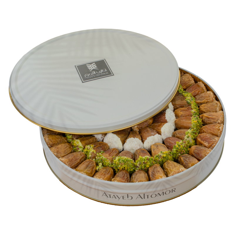 Sukkari stuffed dates 1050 g - Authentic Saudi Dates Stuffed with Almonds, Nuts, and Lotus Spread