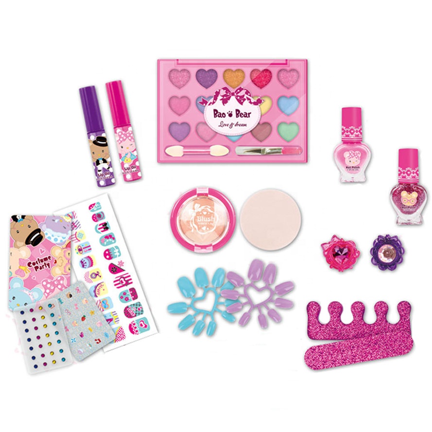Модный комплект для девочек вид make up набор игрушек для детей украшения для косметики