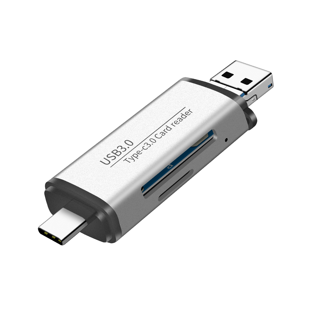 5 в 1 Тип C OTG кард-ридер с флеш-накопитель USB с гнездовым интерфейс для ПК USB 3,0 чтения TF устройство чтения карт памяти