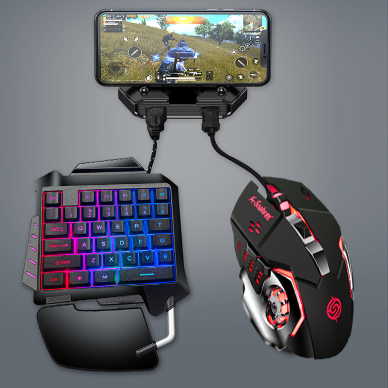 G92 Amazon горячая продажа одиночная мини механическая игровая светодиодная клавиатура и мышь комбо геймер игровая клавиатура и мышь