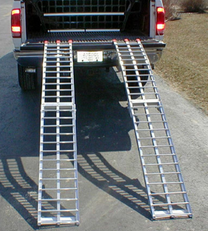 Motorcycle Tools Aluminium Folding Heavy Duty Portable Ramps For ATV Bike Truck trailer