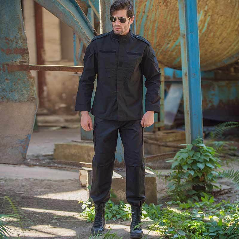 Black Tactical Gear Security Guard Clothing Camouflage Uniform Supplies for Guard Uniforms