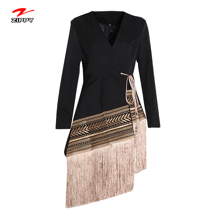 Корейская одежда Veste de printemps femme, Женская куртка с вышивкой и бахромой, пальто в английском стиле, veste femme